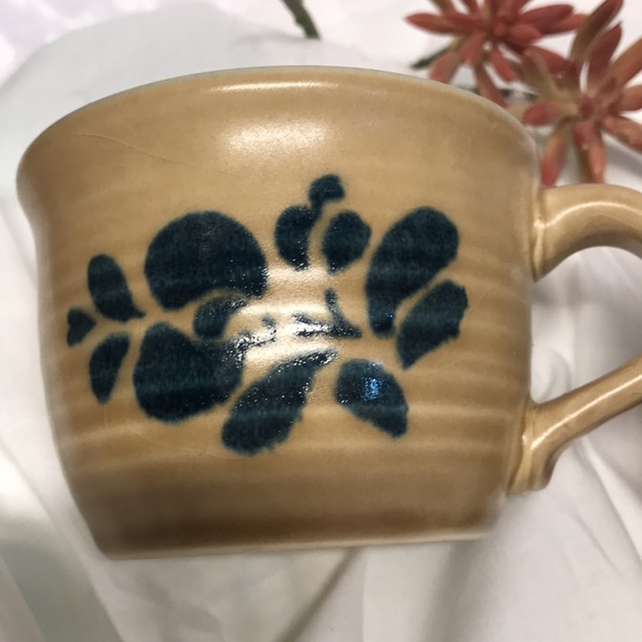 Pfaltzgraff Other - PFALIZGRAFF U.S.A. Coffee cups set of 2 brown and blue pottery